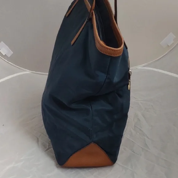 Michael Kors Dark Blue and Brown Tote - Picture 7 of 15